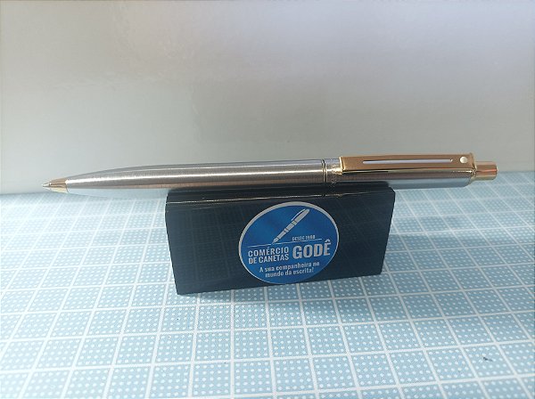 Lapiseira Sentinel Sheaffers - 0,7 mm Aço e Clip Folheado a Ouro