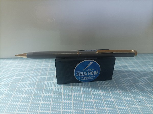 Lapiseira Sheaffer'S - 61 - 0,5 mm - Anos 80 - Cinza com Clip Folheado