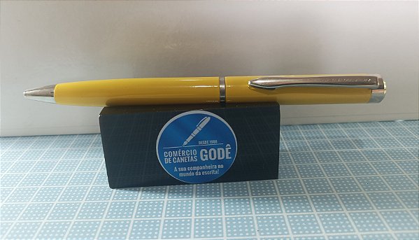 Caneta Esferográfica Compactor Rio Amarela