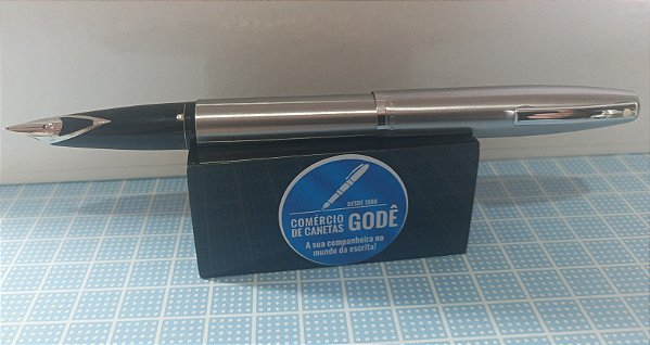 Caneta Tinteiro Sheaffer's 440- AÇO FOSCO - Pena Fina