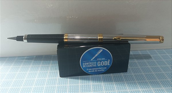 Caneta Tinteiro Parker 180 Chromeplated 1983