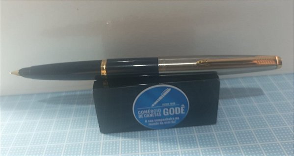 Caneta Parker 45 - Cor Azul - Inglesa- Pena M 1995