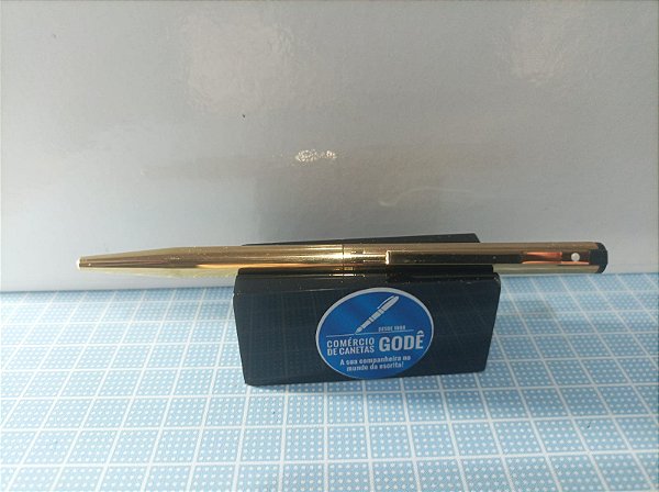 Caneta Esferográfica Sheaffer TRZ- Folheada a Ouro 23 K - 1990