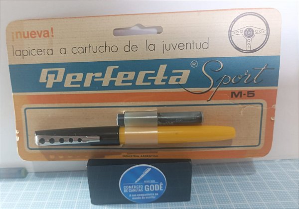 Caneta Tinteiro Perfecta Sport- Década de 70 New Old Stock