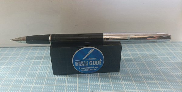 CANETA TINTEIRO SHEAFFER’S IMPERIAL II SILVER- COR PRETA