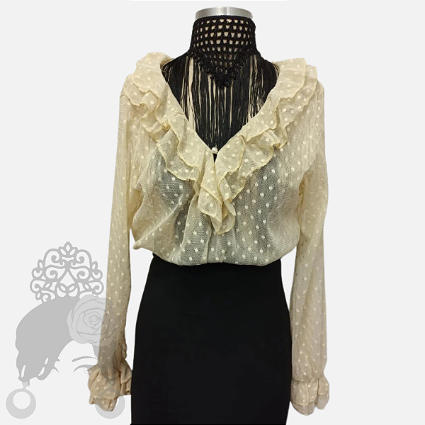 BLUSA TULE CANTIÑAS