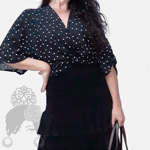 Blusa Transpasse Crepe