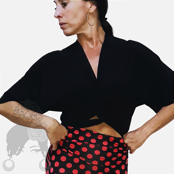 Blusa Transpasse Malha