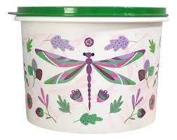 Tupperware Tupper Caixa 1,7L - Libélulas / Tampa Verde