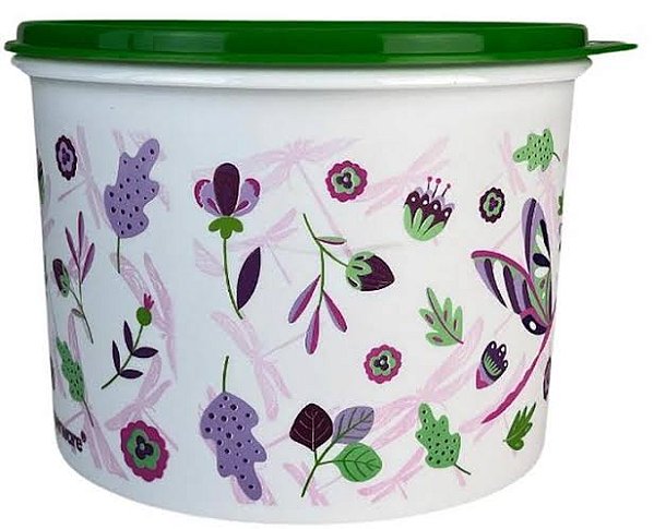 Tupperware Tupper Caixa 1,7L - Libélulas / Tampa Verde