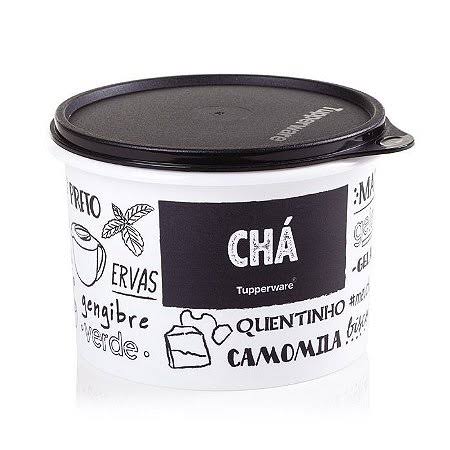 Tupperware Tupper Caixa 1,1L -  Chá Preto/Branco