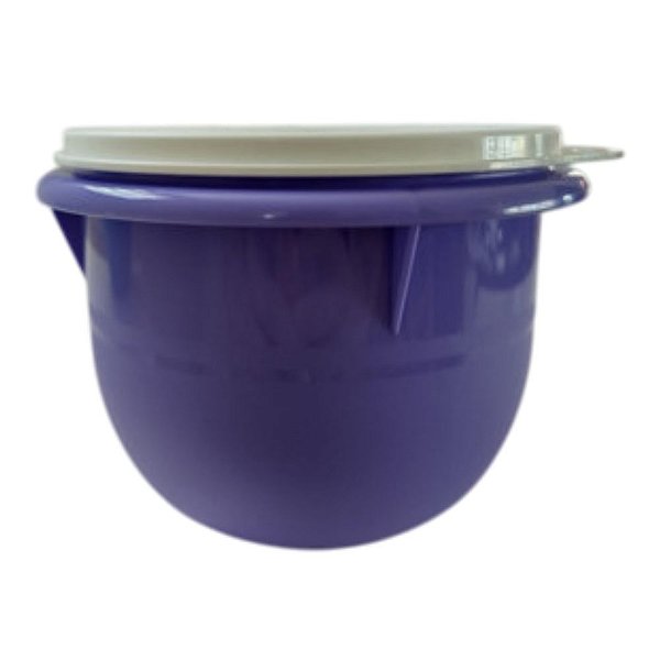 Tupperware Tigela Batedeira 1 Litro Lilás Com Tampa Branca