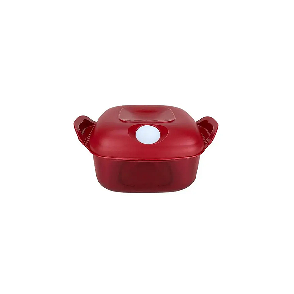 Cristal Pop Quadrada 1,2L - Vermelho/Marsala