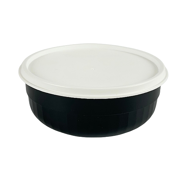 Tigela Premier 500ml - Preto Tampa Branca
