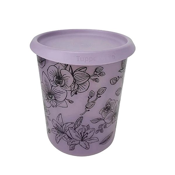 Tupperware Instantanea Mágica 1,3L - Floral lilás