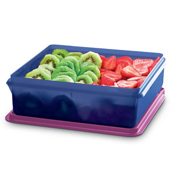 Caixa Versátil 2,5 Litros Azul Marinho Tampa Uva