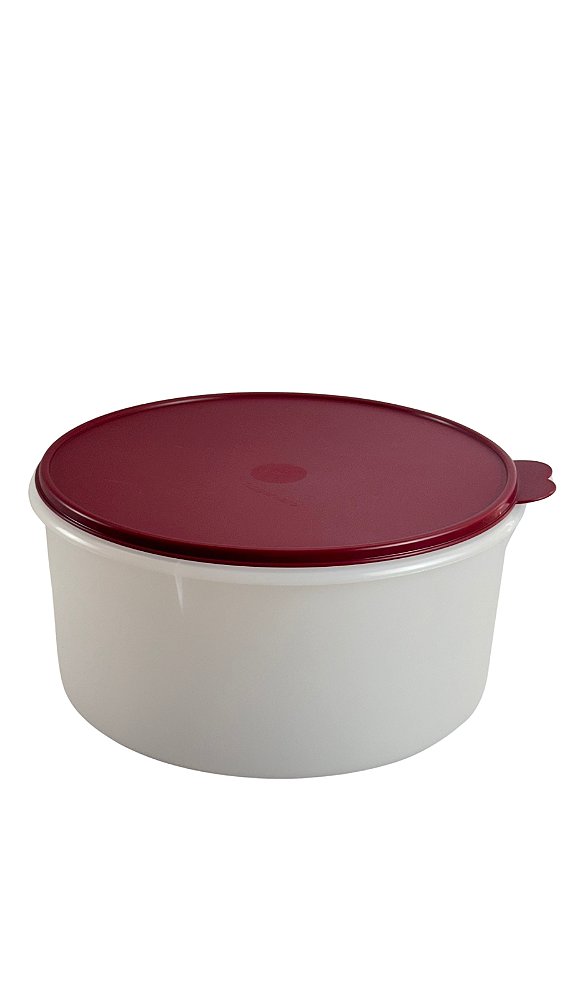 Tupperware Porta Tudo 10 Litros - Transparente Tampa Marsala