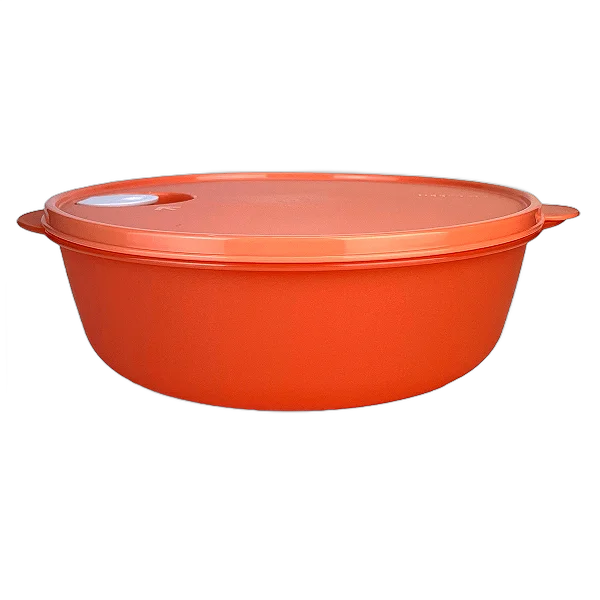 Tupperware Cristalwave GI 3Litros - Laranja Válvula Branca