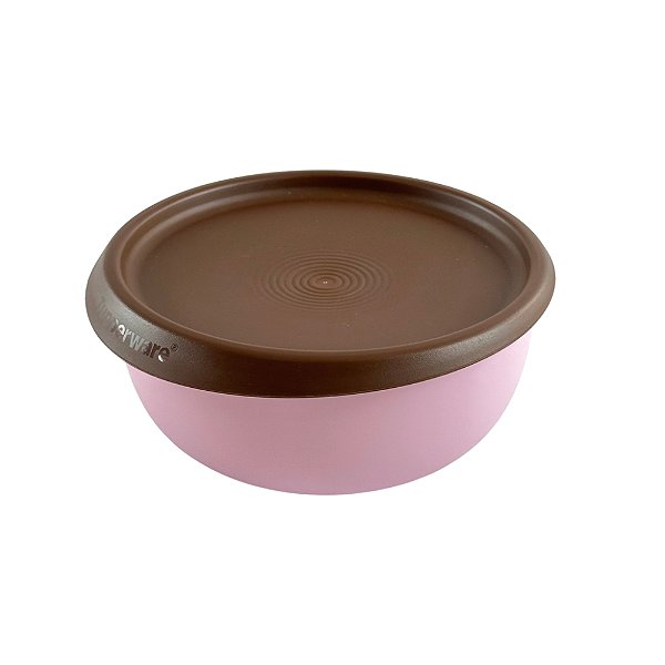 Tupperware Toque Mágico 4,3 Litros - Rosa Tampa Marrom