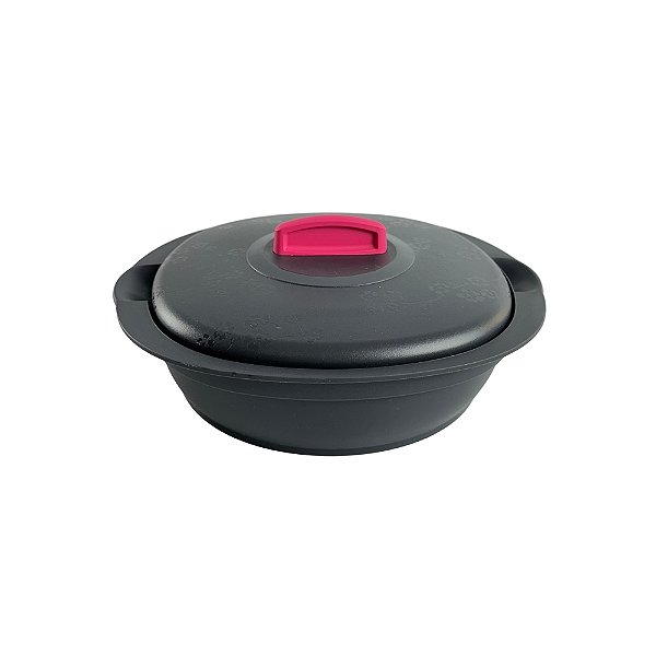 Tupperware Travessa Actualité 1 Litro - Preto/Pink