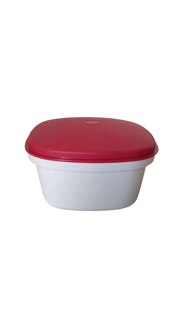 Tupperware Multipla 2,5 Litros - Branca Tampa Vermelha