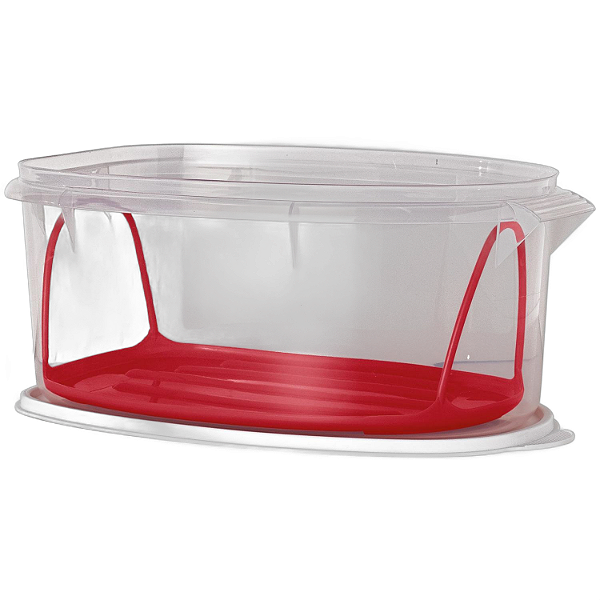 Tupperware Festa 6 Litros - Transparente/Vermelho/Branco