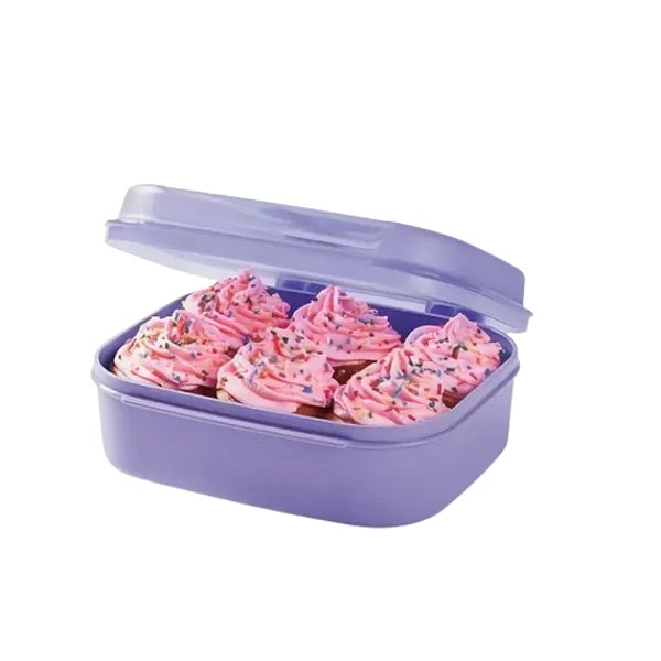 Tupperware Visual Box Pequeno 1 Litro - Lilás