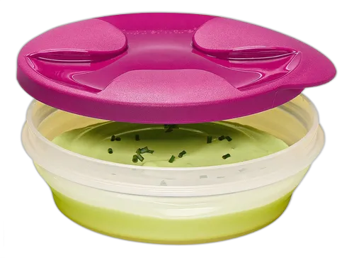 Tupperware Tigela Duo 240 ml - Transparente Tampa Bordo