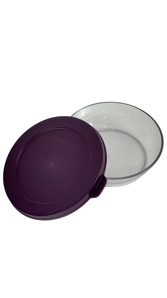Tupperware Tigela Clear Policarbonato 410ml - Transparente Tampa Uva