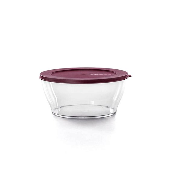 Tupperware Tigela Clear Policarbonato 180ml - Transparente Tampa Uva