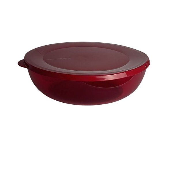 Tupperware Tigela Dominó Policarbonato 1,2 Litros - Vermelho