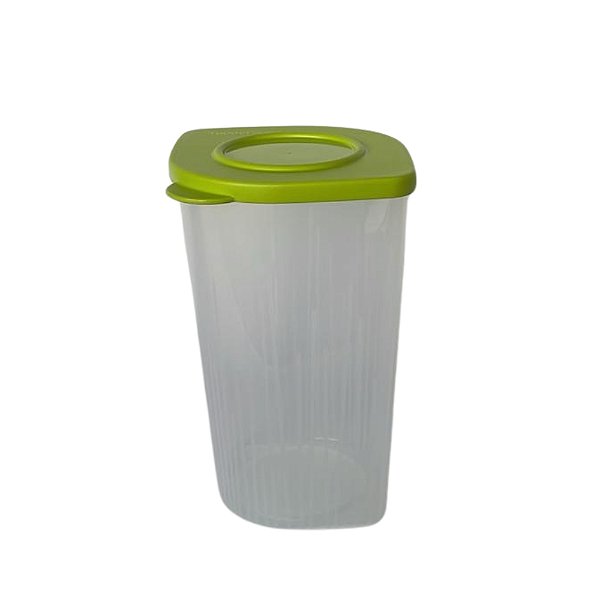 Tupperware Fresh Box Quadrada Alta 1,5 Litros - Translucida Tampa Salsa
