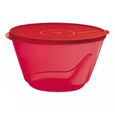 Tupperware Tigela Design Policarbonato 5,5 Litros - Vermelho Vivo