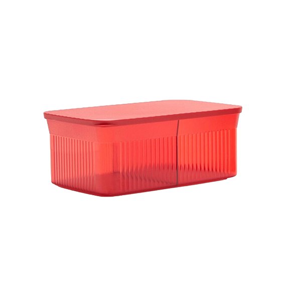 Snack It Canister Red - Porta Petisco Policarbonato Vermelho Importado