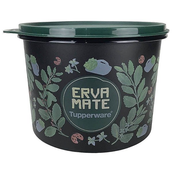 Tupperware Tupper Caixa 2,4 Litros Floral - Erva Mate