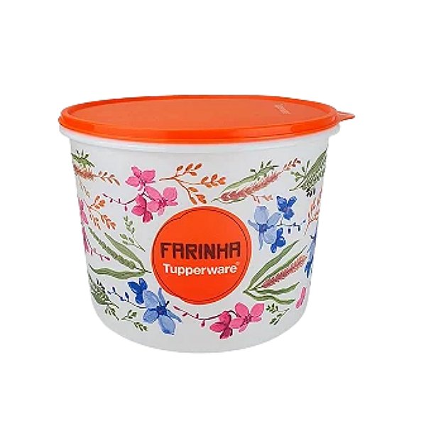 Tupperware Tupper Caixa 2,4 Litros Floral - Farinha