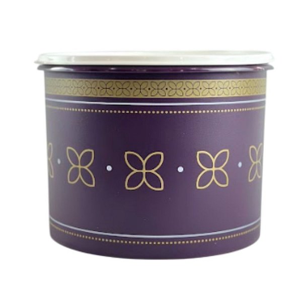 Tupper Tupperware Caixa 5,5 Litros Uva Com Tampa Branca