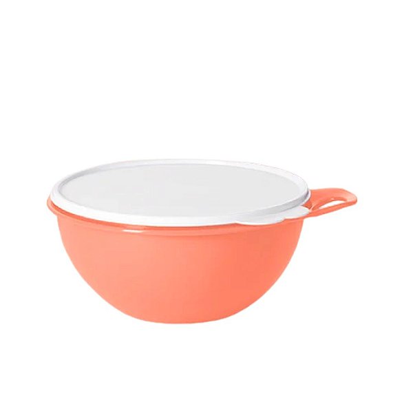 Tupperware Super Criativa 4,5 Litros - Pêssego Tampa Branca