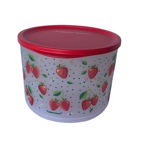 Tupperware Refri Line 2,1Litros - Morangos Tampa Vermelha