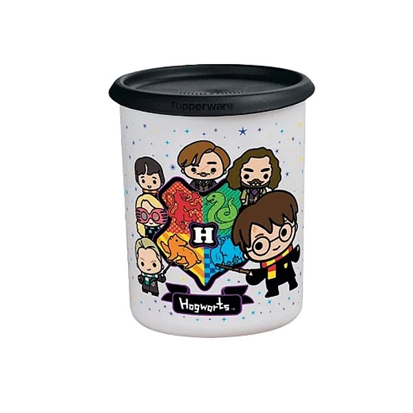 Tupperware Instantanea Mágica 1,3Litros - Harry Potter Branco Tampa Preta