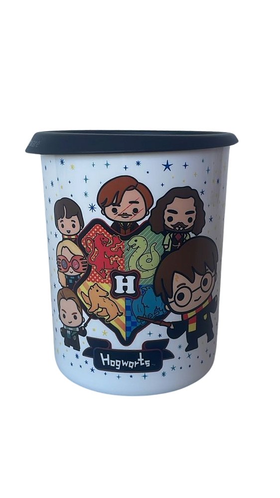 Tupperware Instantanea Mágica 1,3Litros - Harry Potter Branco Tampa Preta