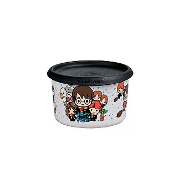 Tupperware Mini Instantanea Mágica 575ml - Harry Potter Branco Tampa Preto