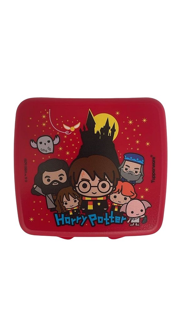 Tupperware Porta Sanduiche Harry Potter Vermelho
