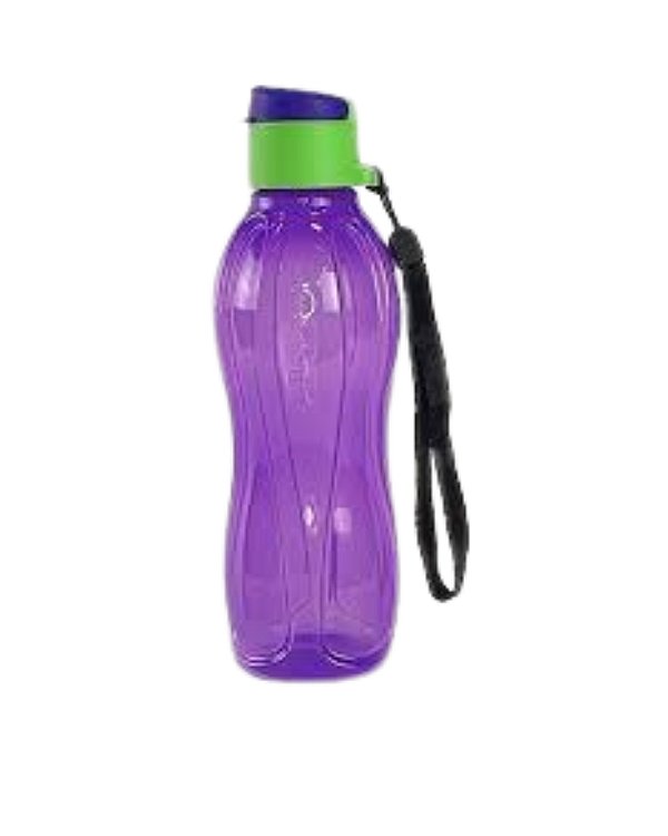 Garrafa Tupperware Eco Tupper 500ml - Roxo Tampa Verde Neon