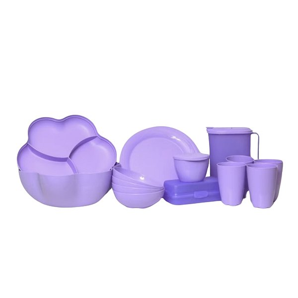 Tupperware Kit Floresta Lilás