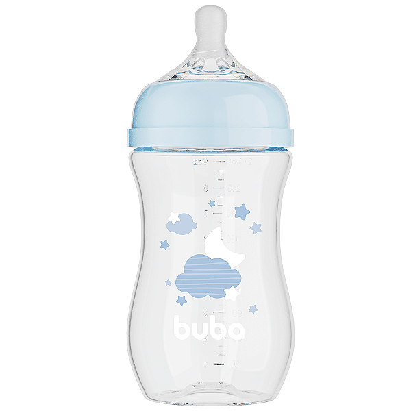 Mamadeira Buba Easy Flow 270ml - Nuvem Azul