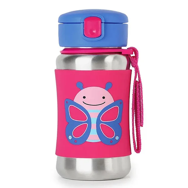 Garrafa Skip Hop de Aço Inox 350ml - Zoo Borboleta
