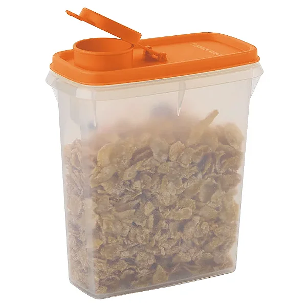 Tupperware Porta Cereais Natural Tampa Marinho - 850ml