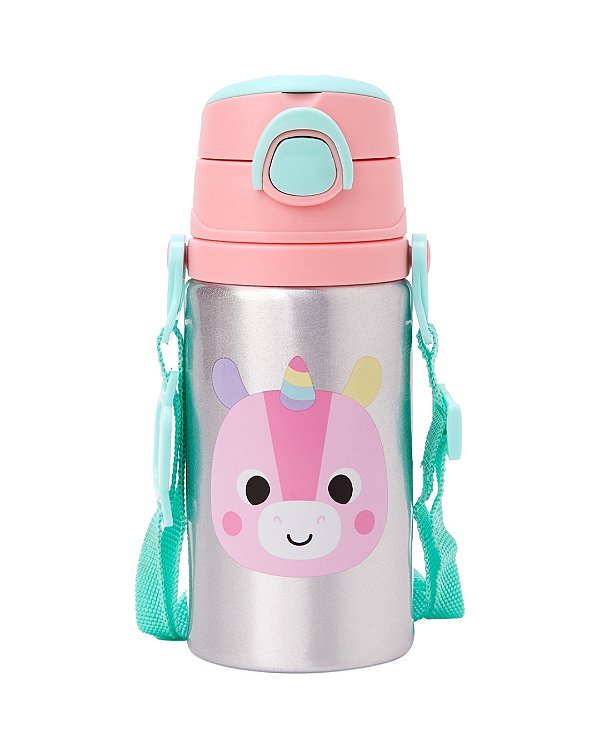 Garrafinha De Aluminio Buba 400ml - Zoo Unicórnio