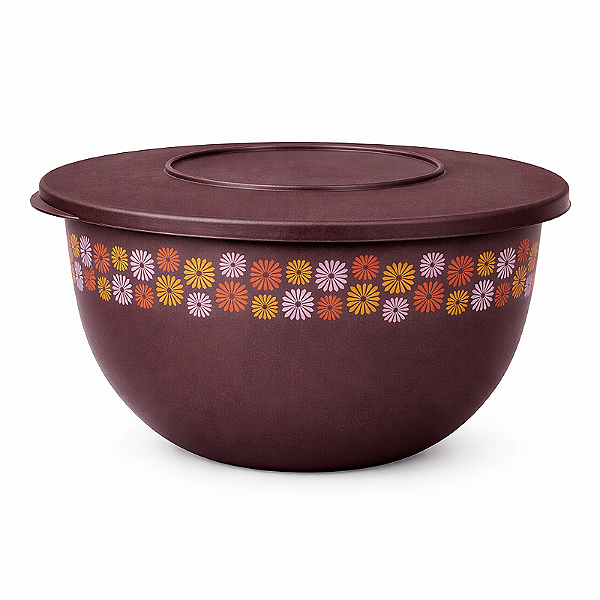 Tupperware Tigela Murano 4,3 Litros Marrom - 80 Anos Tupperware